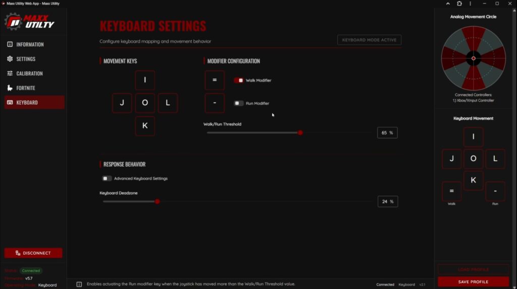Arc Raiders Keyboard Joystick Walk Modifier